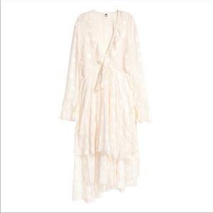 H&M Ivory Silk Blend Dress S/S 2017